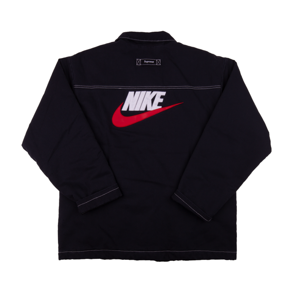 Supreme Black Nike Zip Work Jacket
