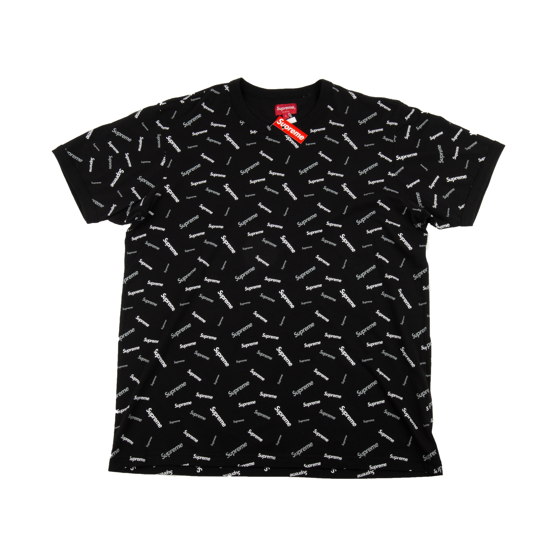 Supreme Black Scatter Ringer Tee