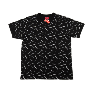 Supreme Black Scatter Ringer Tee