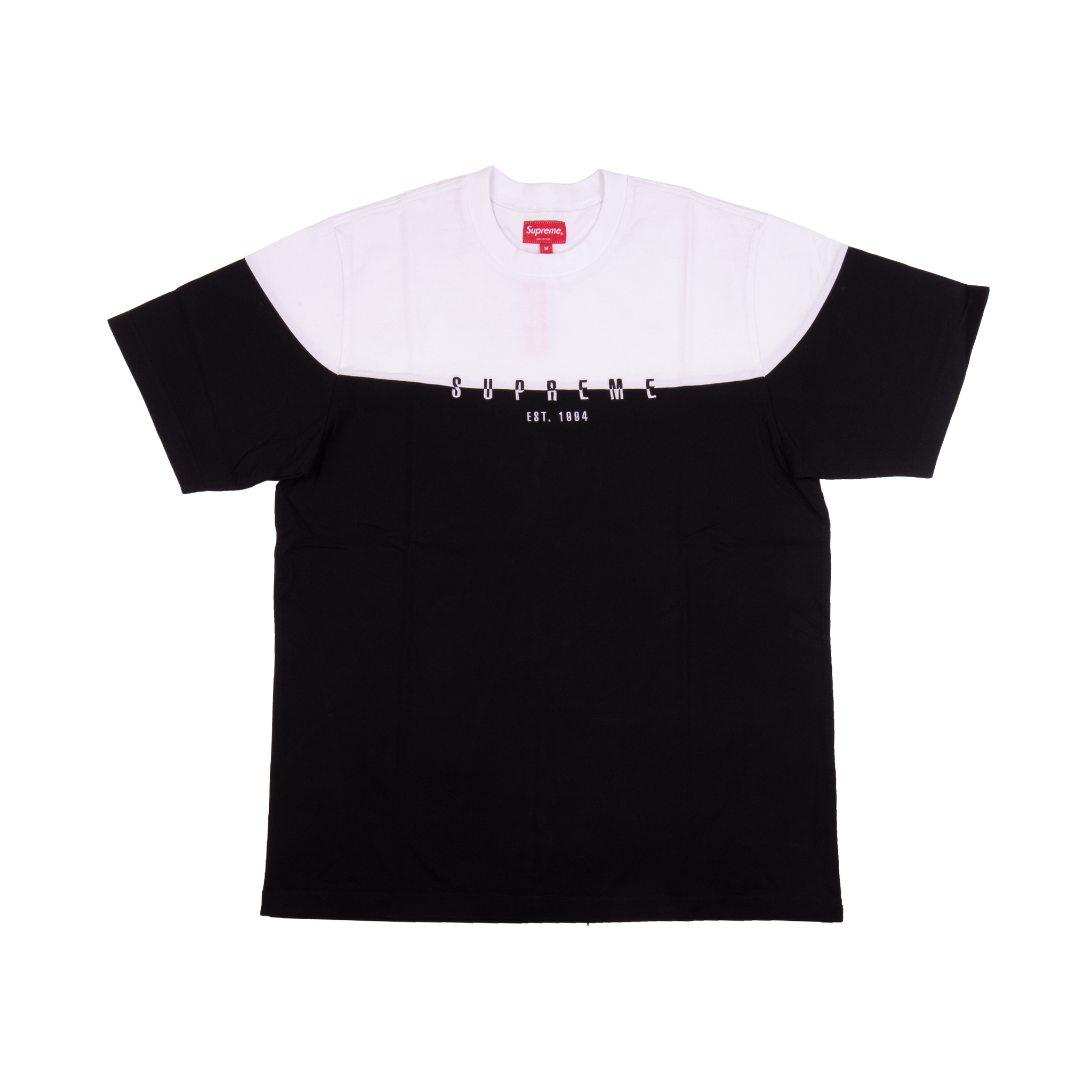 Supreme Black Split Logo Top