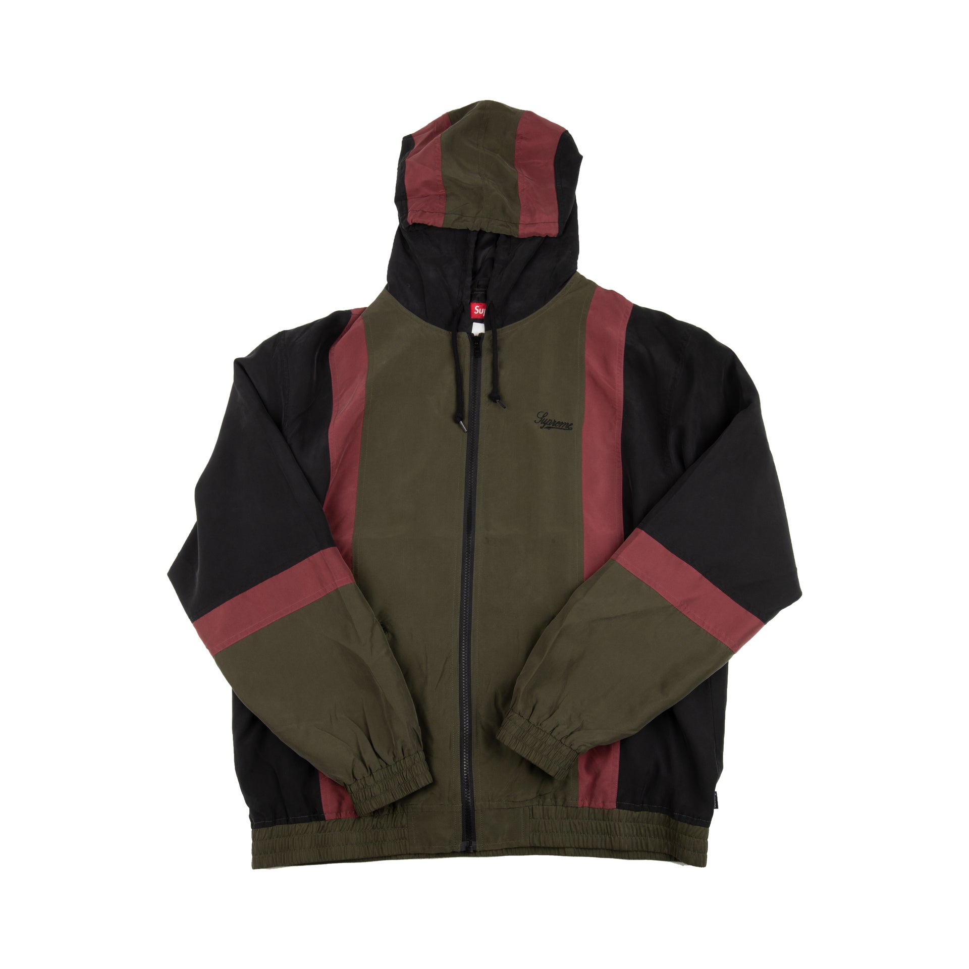 Supreme Black Silk Hooded Jacket
