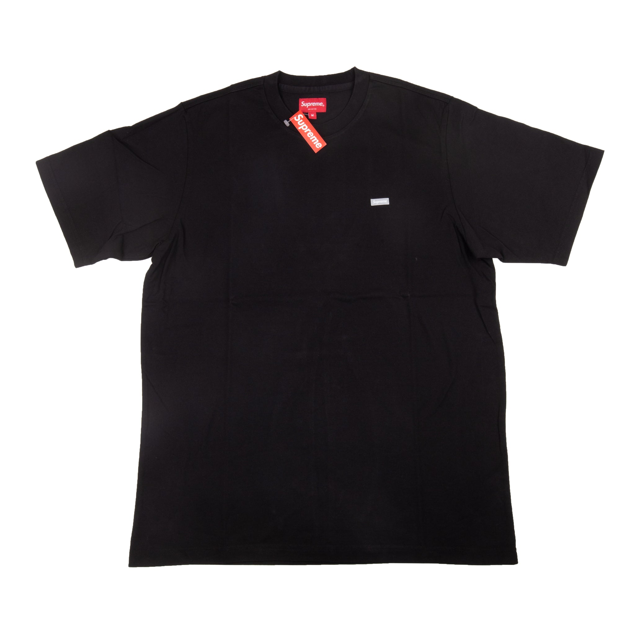 Supreme Black Reflective Small Box Logo Tee