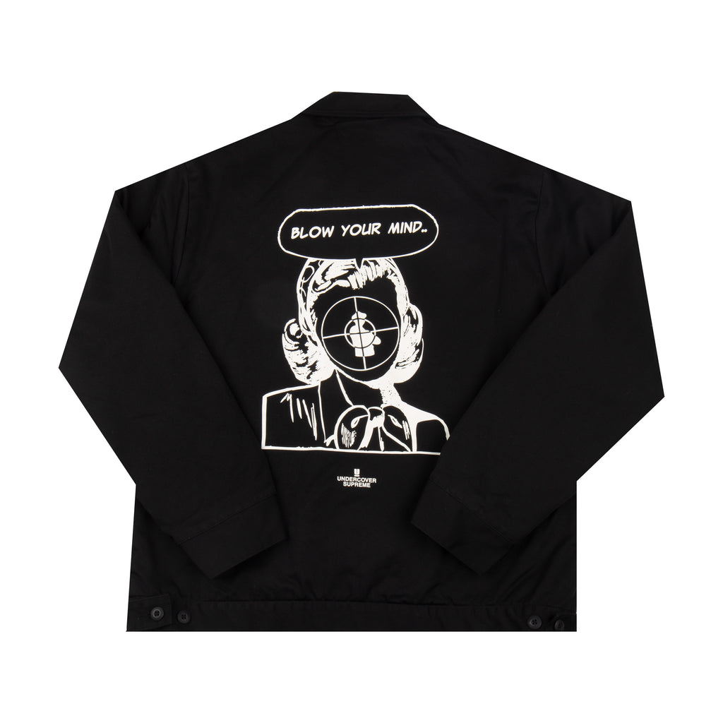 Supreme Black Undercover Public Enemy Work Jacket – On The Arm