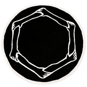 OTA Black Logo Rug