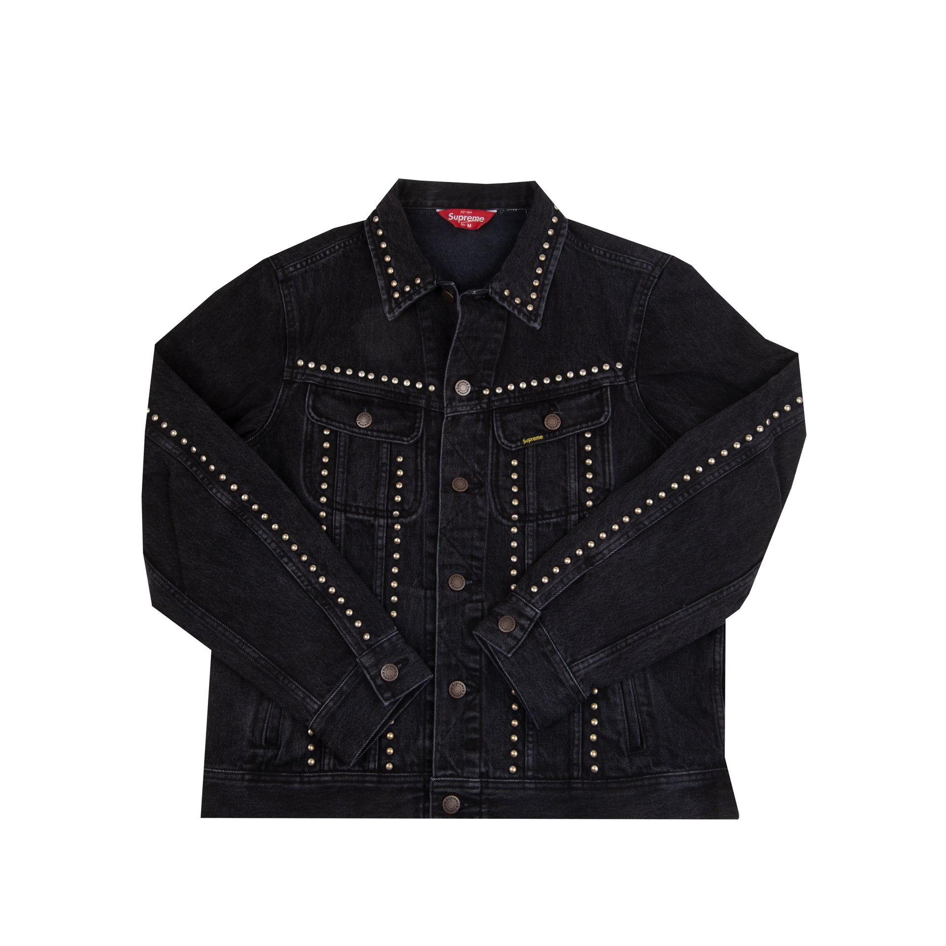 Supreme Black Studded Denim Jacket