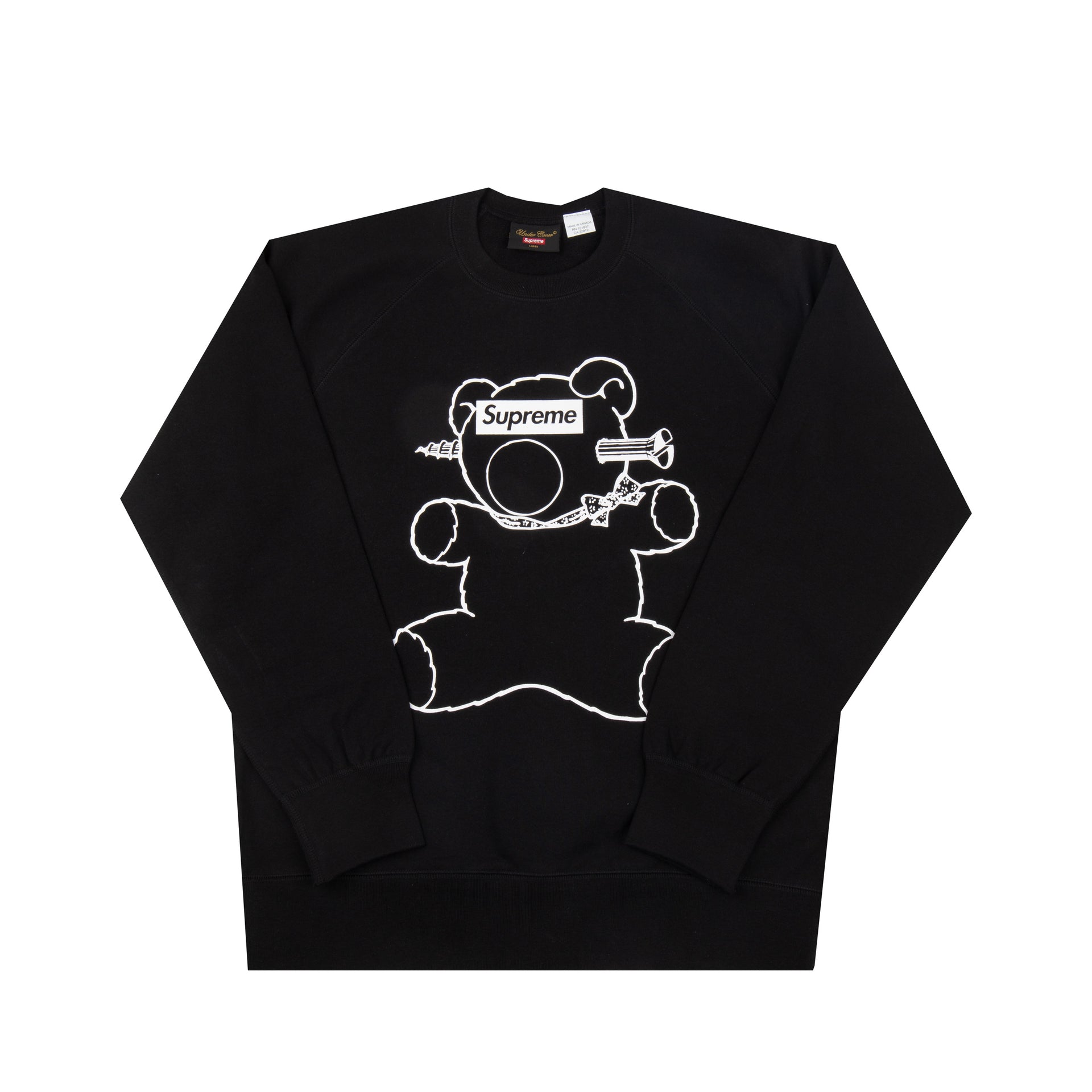 Supreme Black Undercover Bear Crew