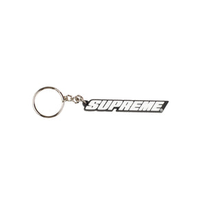 Supreme Black Bevel Keychain