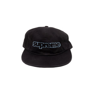 Supreme Black Connect Logo Hat
