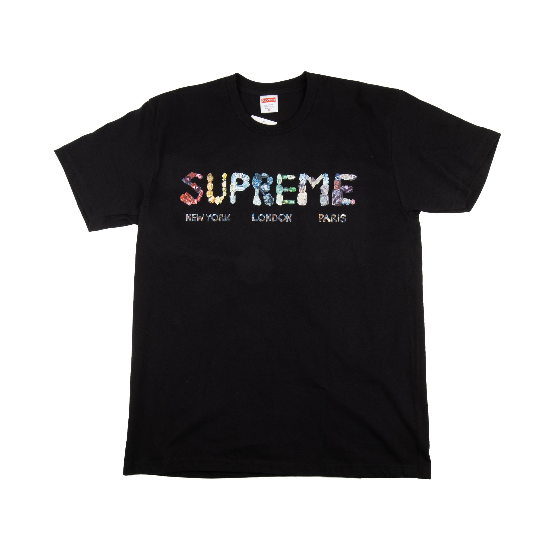 Supreme Black Crystals Tee