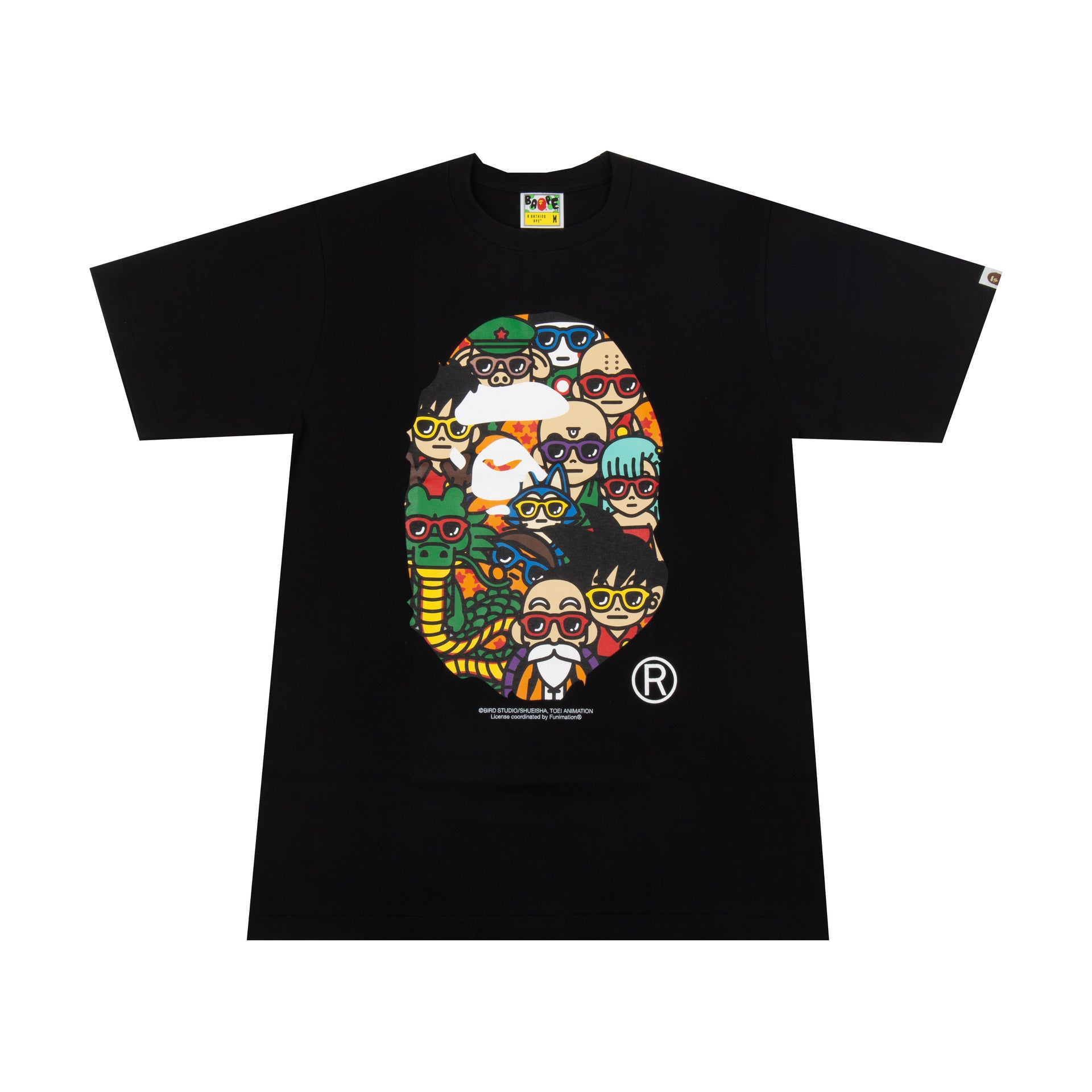 Bape Black Dragon Ball Apehead Tee