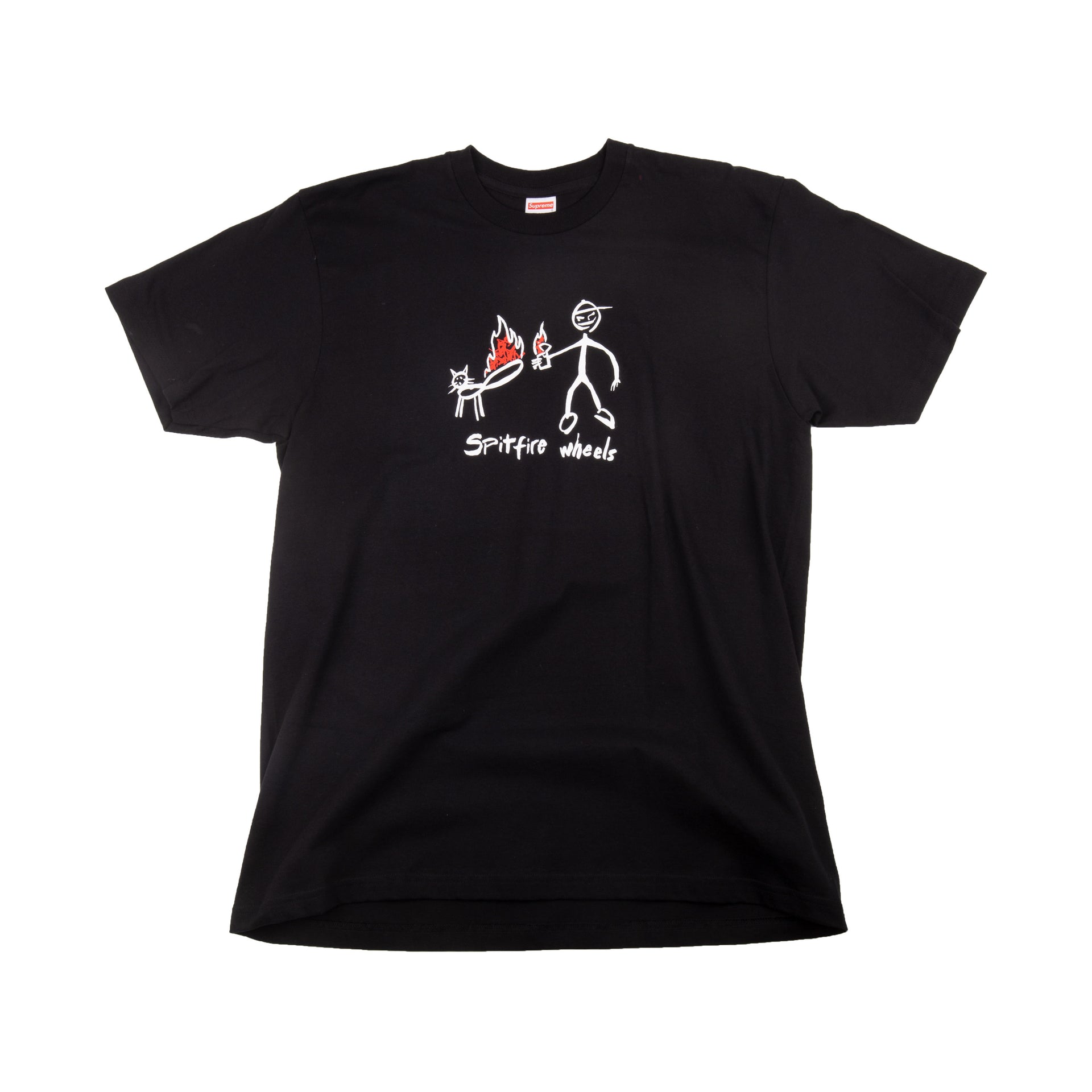 Supreme Black Spitfire Cat Tee