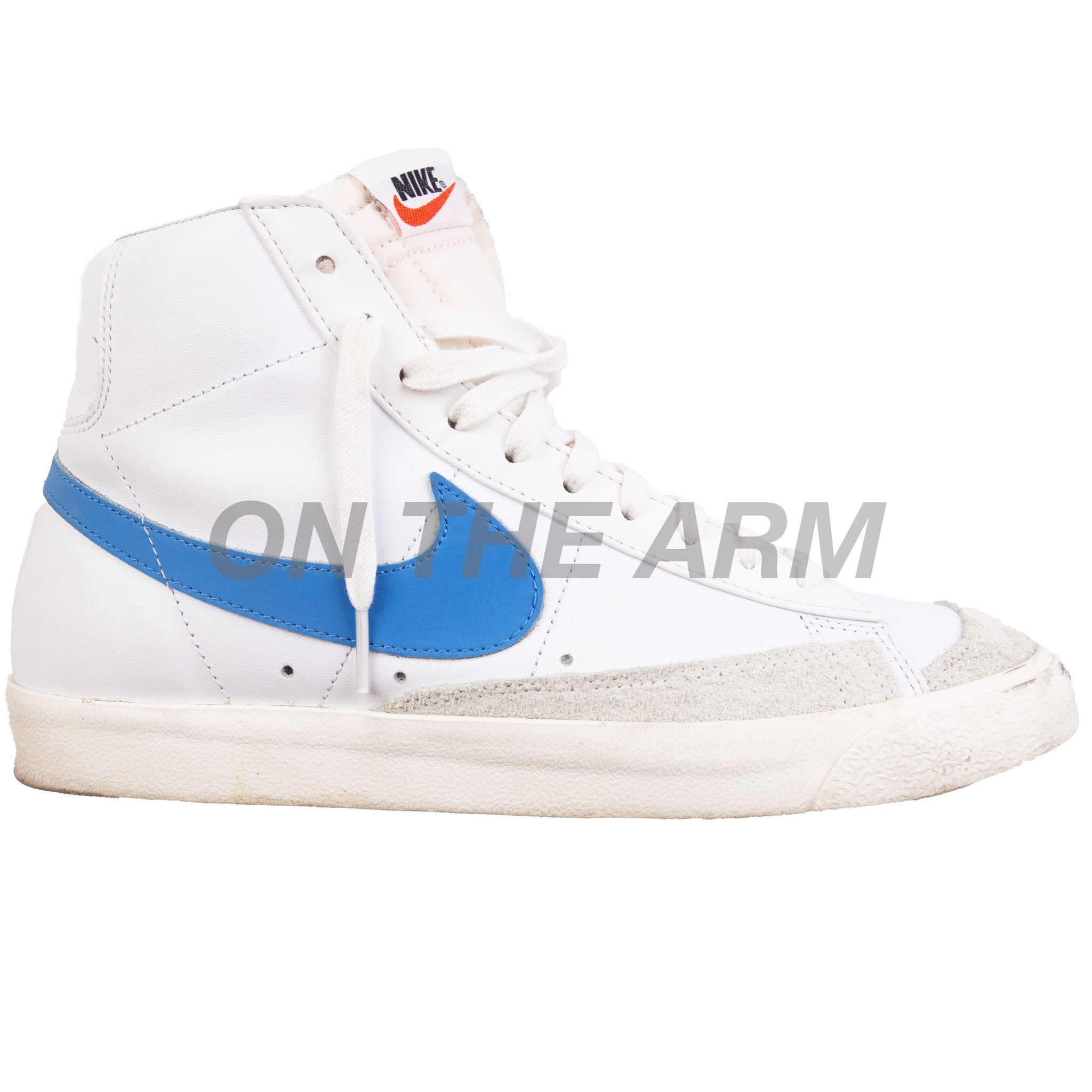 Nike White/Pacific Blue Blazer Mid 77 VNTG PRE-OWNED