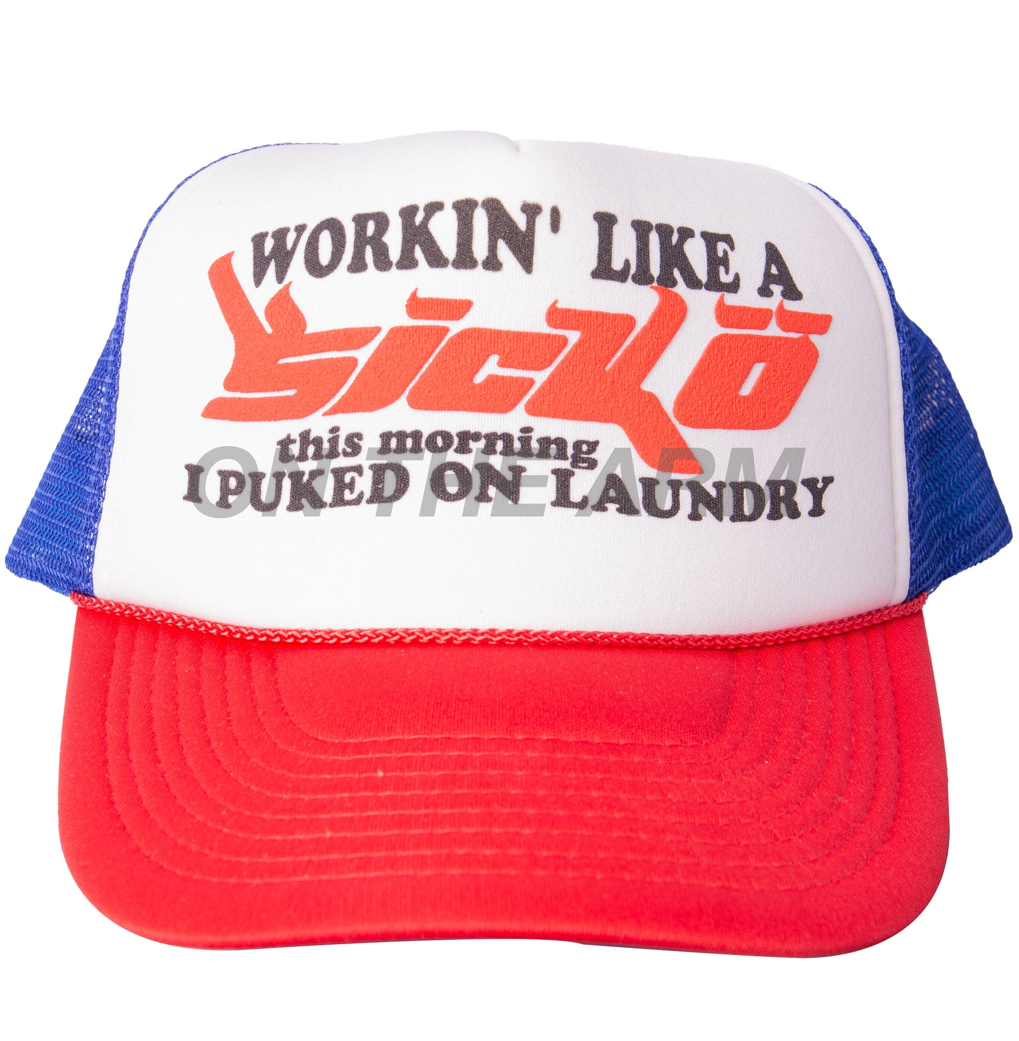 Sicko Blue/Red Laundry Trucker Hat