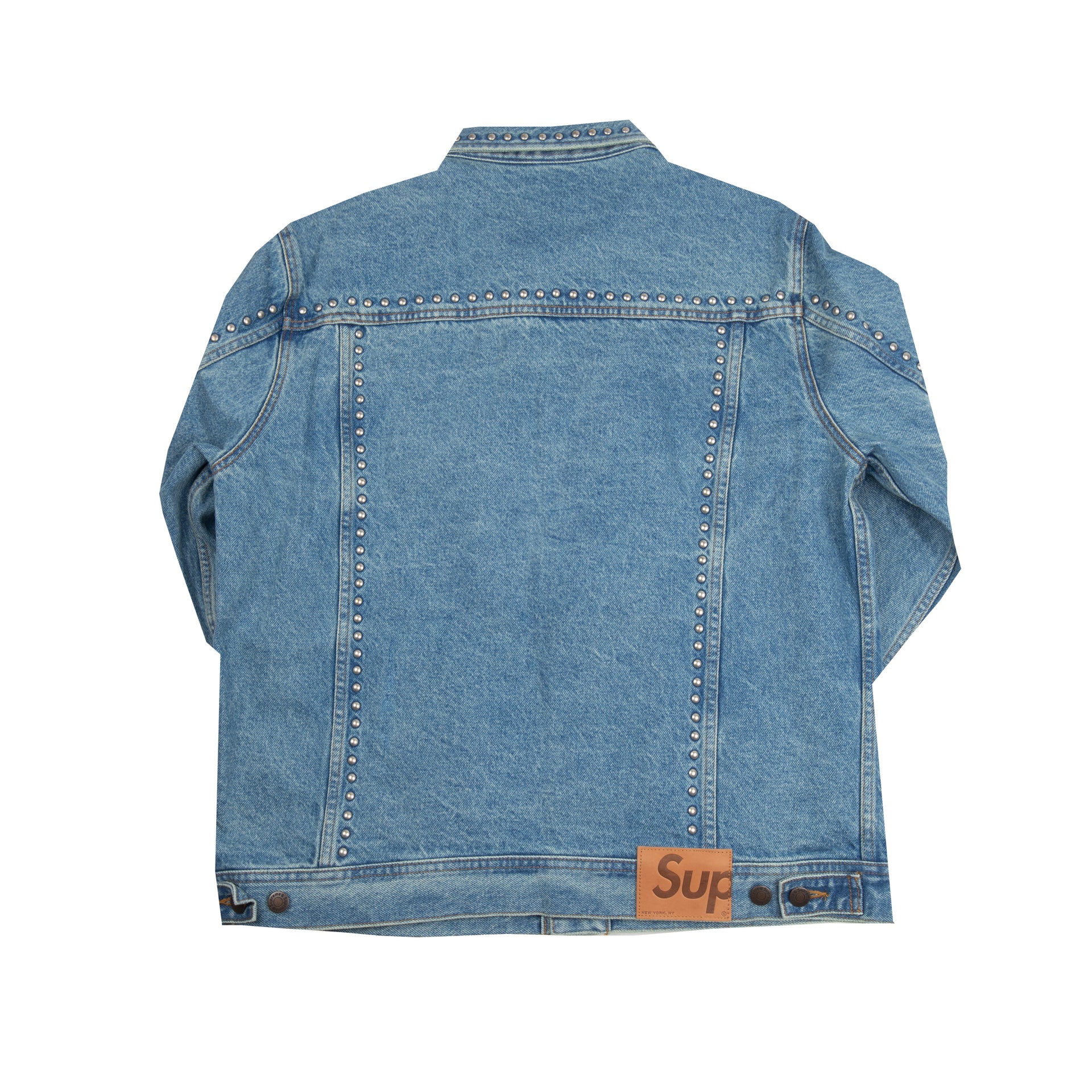 Supreme Blue Studded Denim Jacket