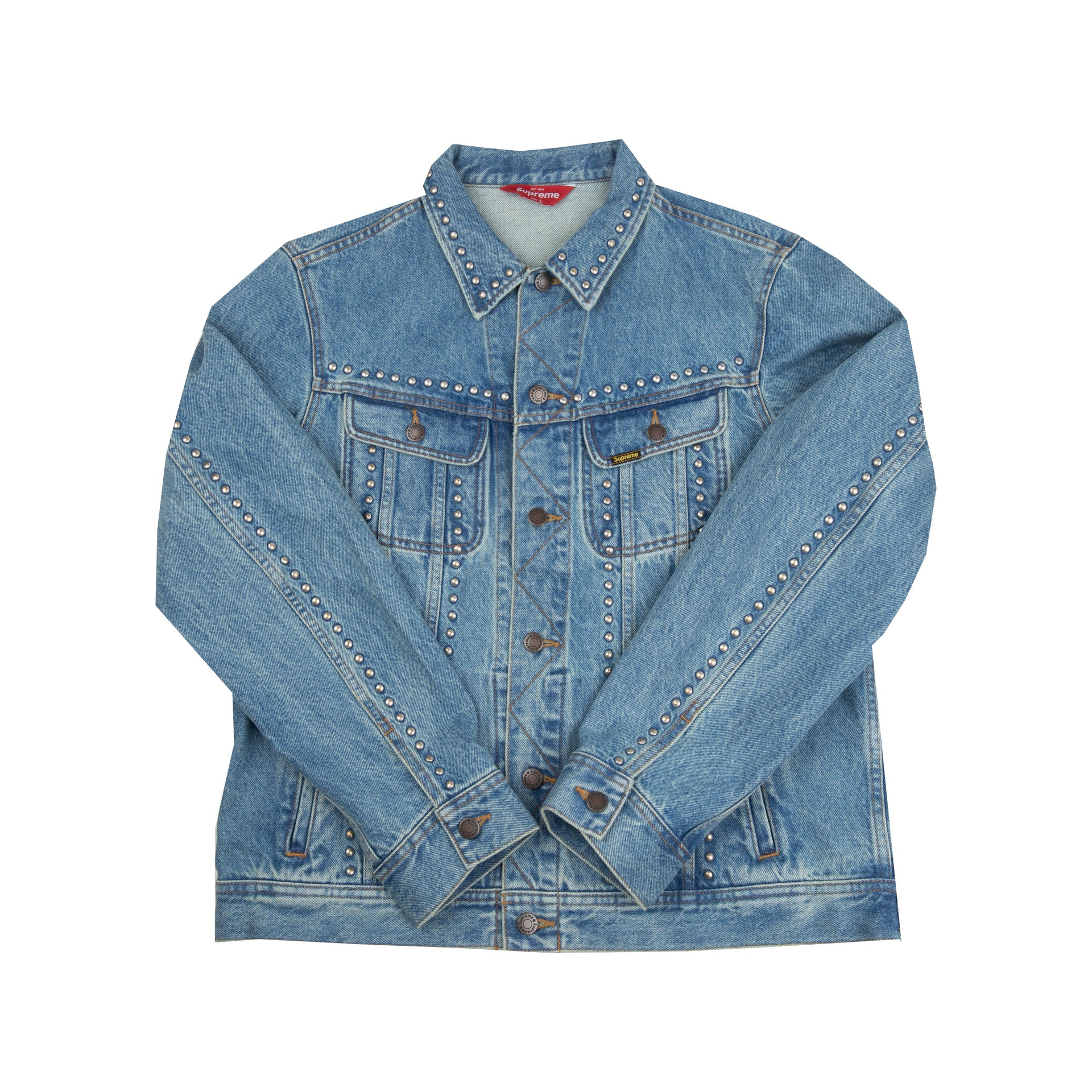 Supreme Blue Studded Denim Jacket