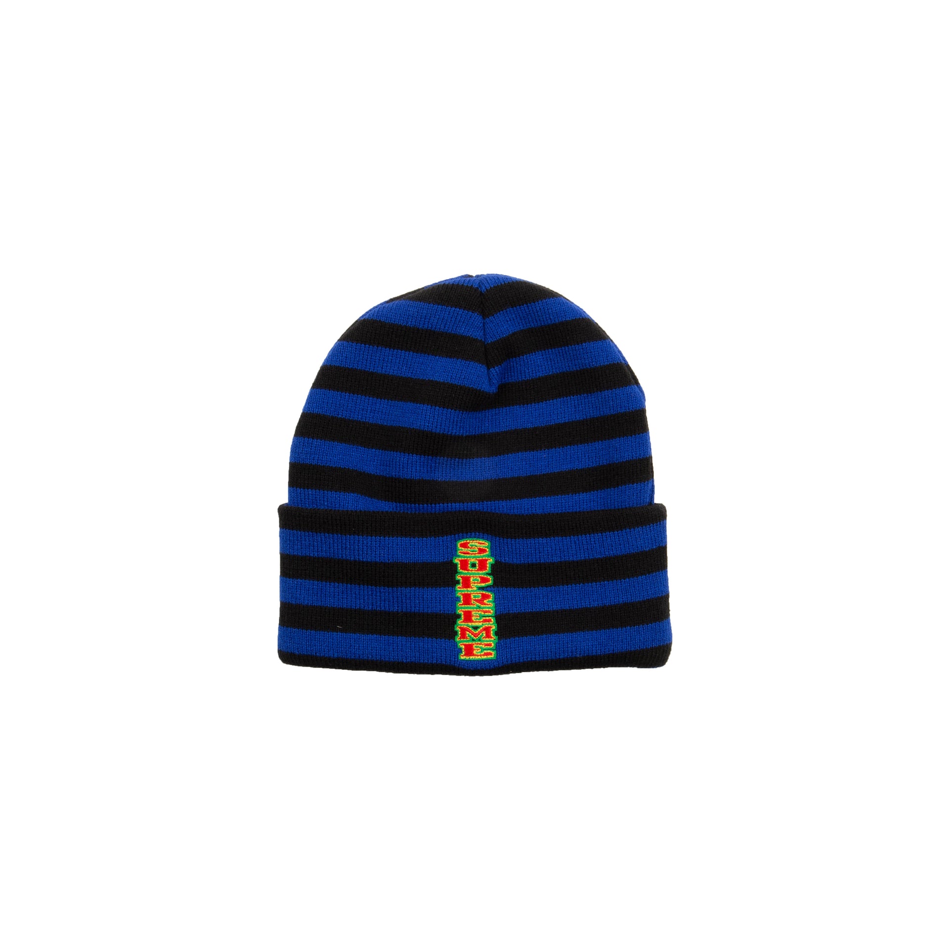 Supreme Royal Blue Vertical Logo Beanie