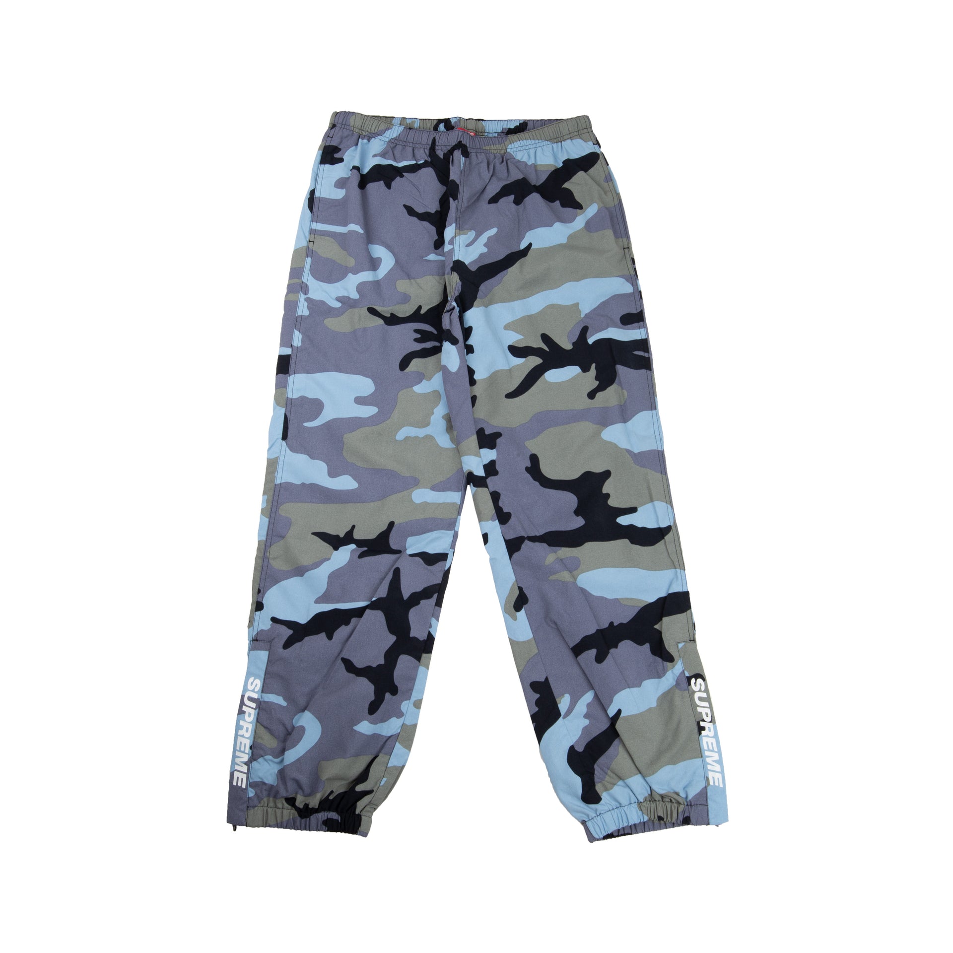 Supreme Blue Camo Warm Up Pants