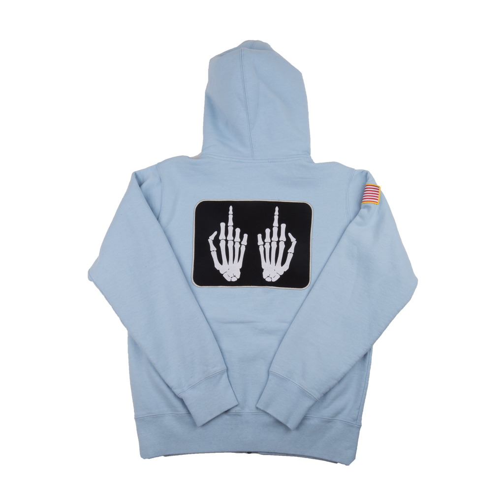 Supreme Light Blue Hysteric Glamour Zip Up – On The Arm Supreme Light Blue Hysteric Glamour Zip Up – On The Arm