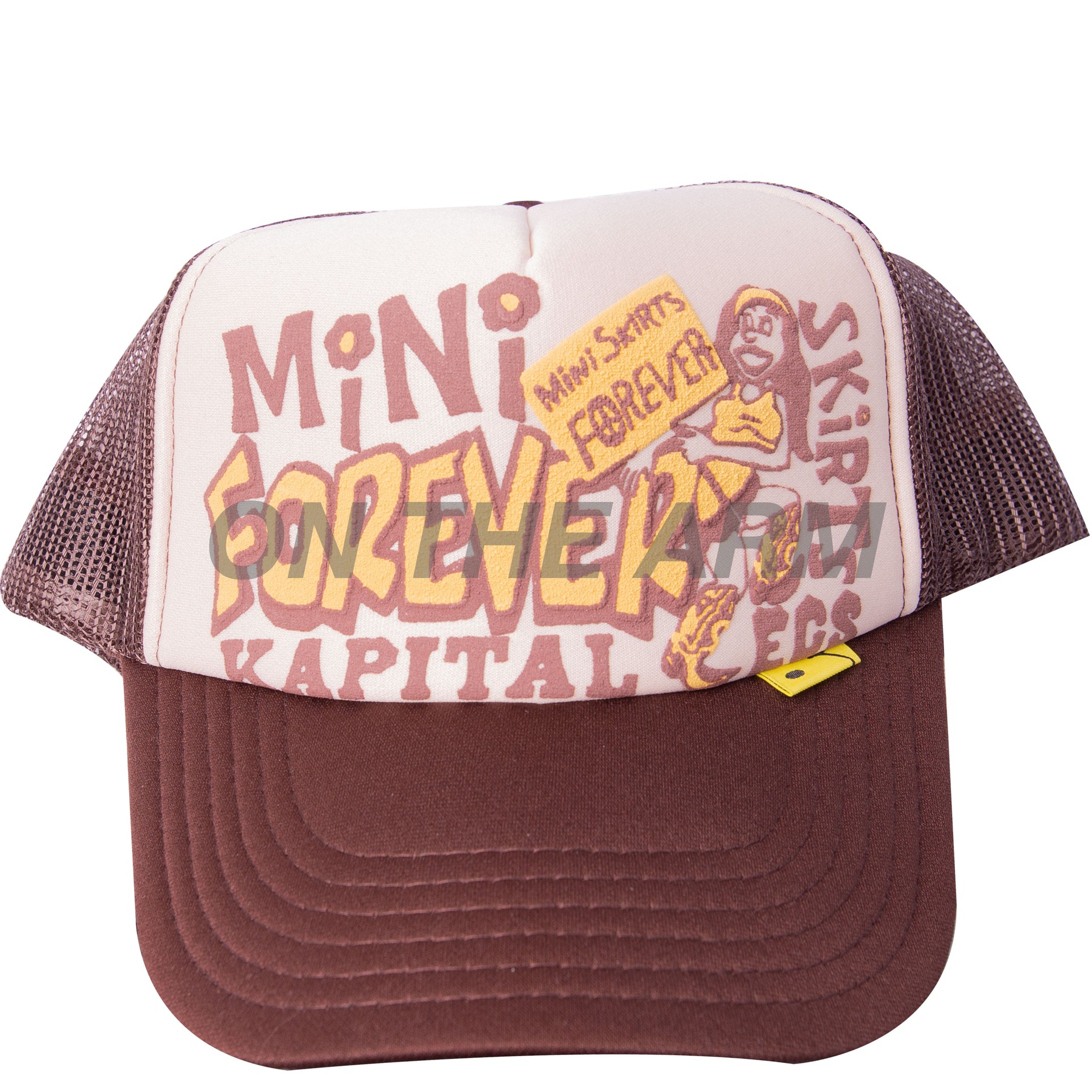 Kapital Kinari/Brown Mini Skirt Trucker Hat