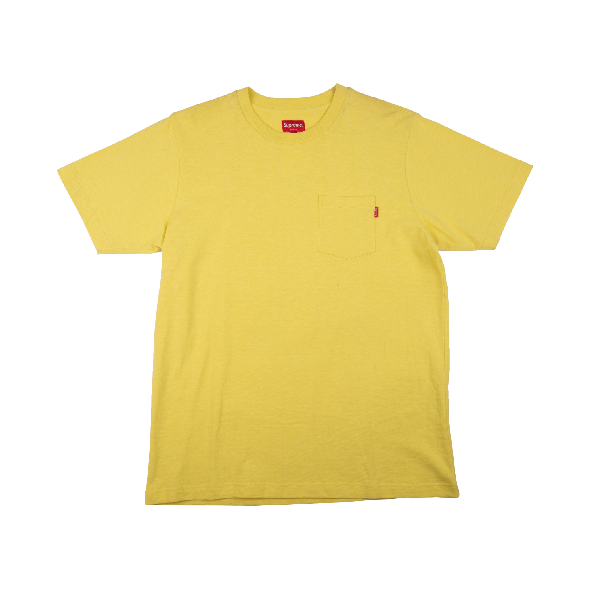 Supreme Yellow Pocket Tee