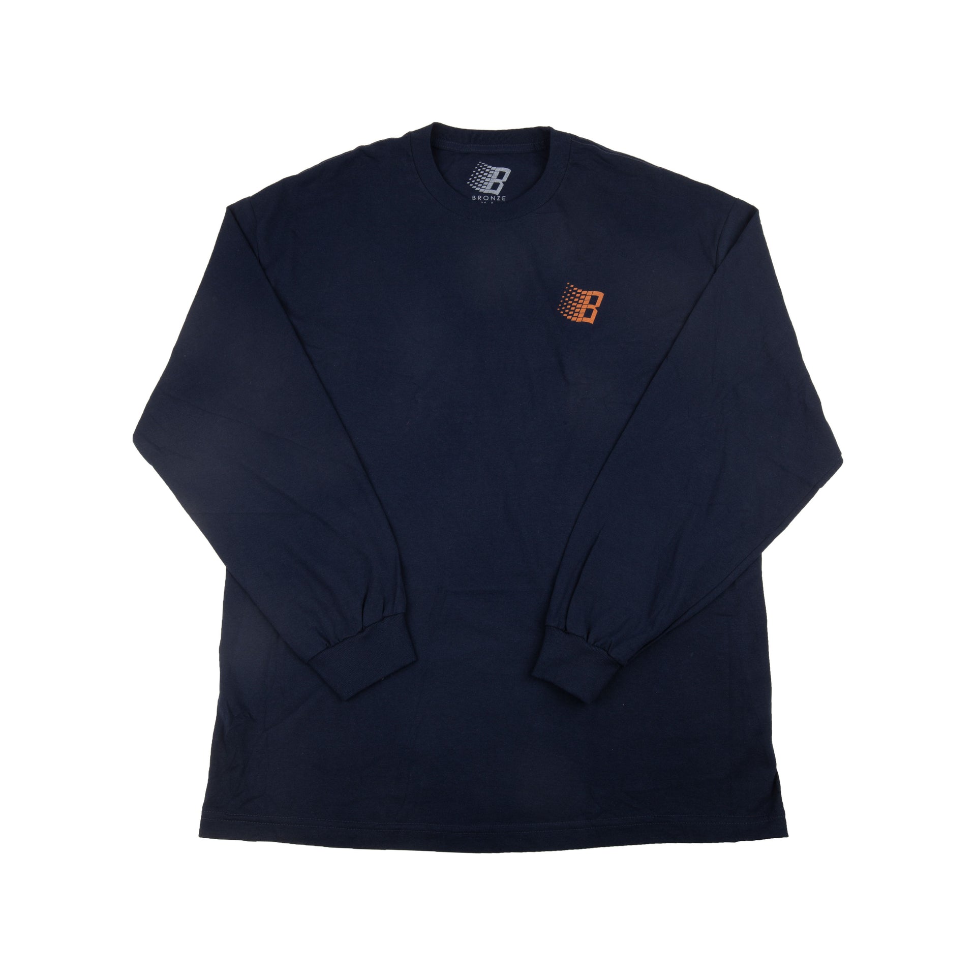 Bronze Navy/Orange B Logo L/S