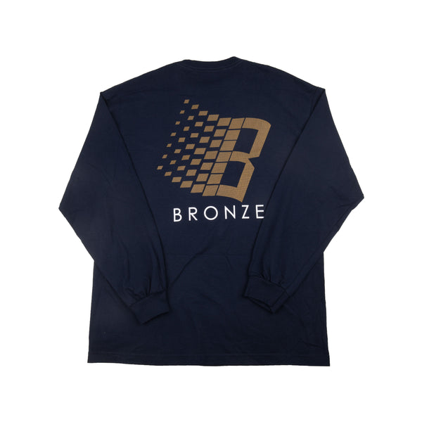 Bronze Navy/Orange B Logo L/S