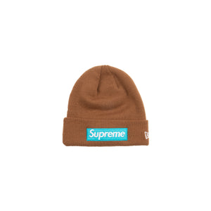 Supreme Rust Brown New Era Box Logo Beanie