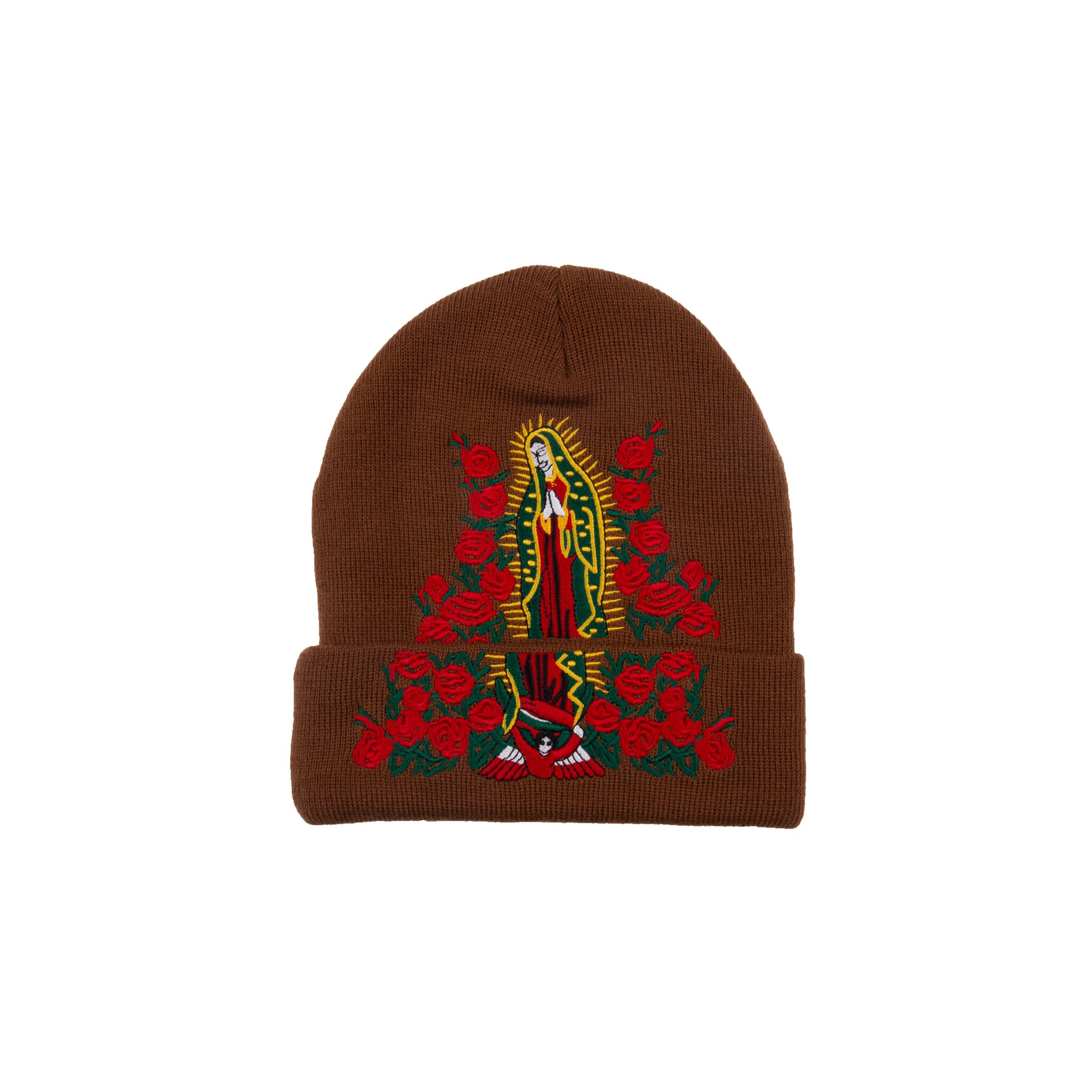 Supreme Brown Guadalupe Beanie