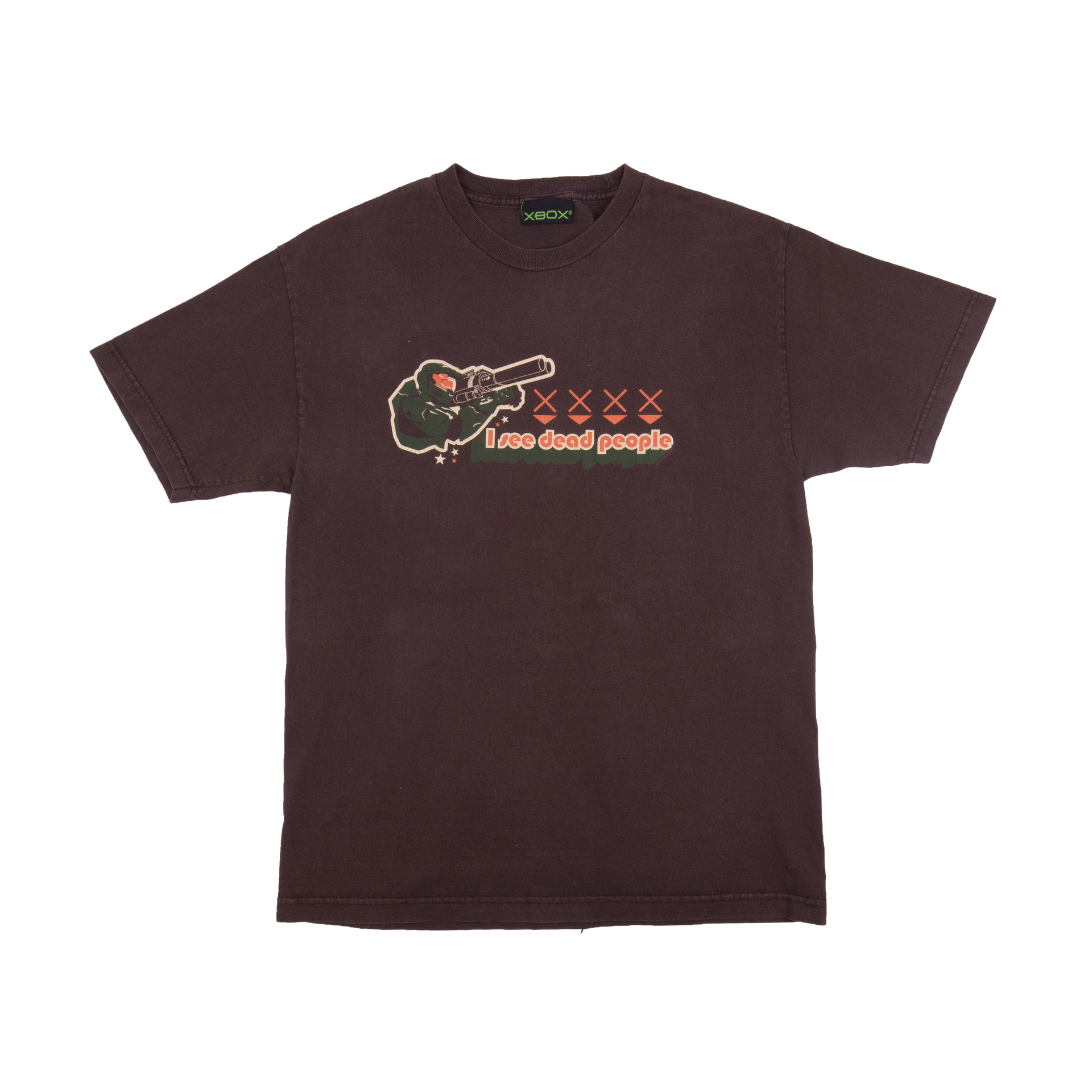 Vintage Brown Halo 2 Dead People Tee