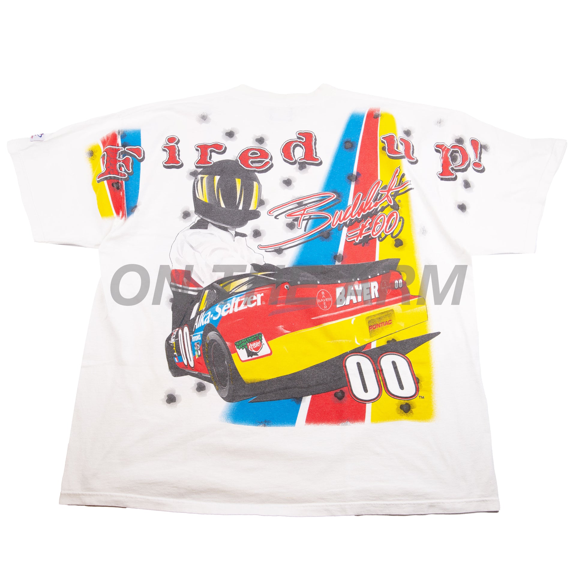 Vintage White Buckshot Brunswick Racing Tee