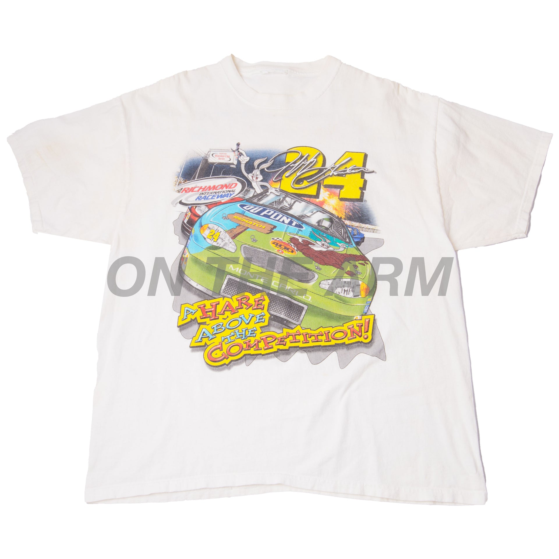Vintage White Jeff Gordon Bugs Bunny Racing Tee