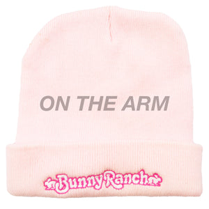 Vintage Pink Bunny Ranch Beanie