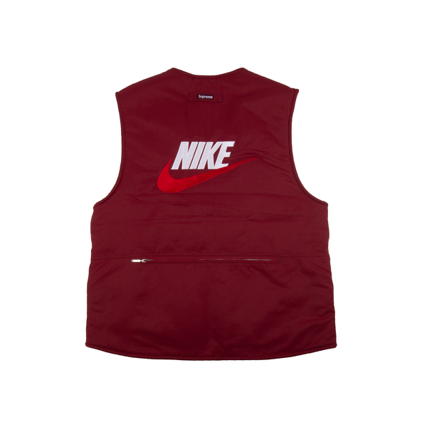 Supreme Burgundy Nike Reversible Vest