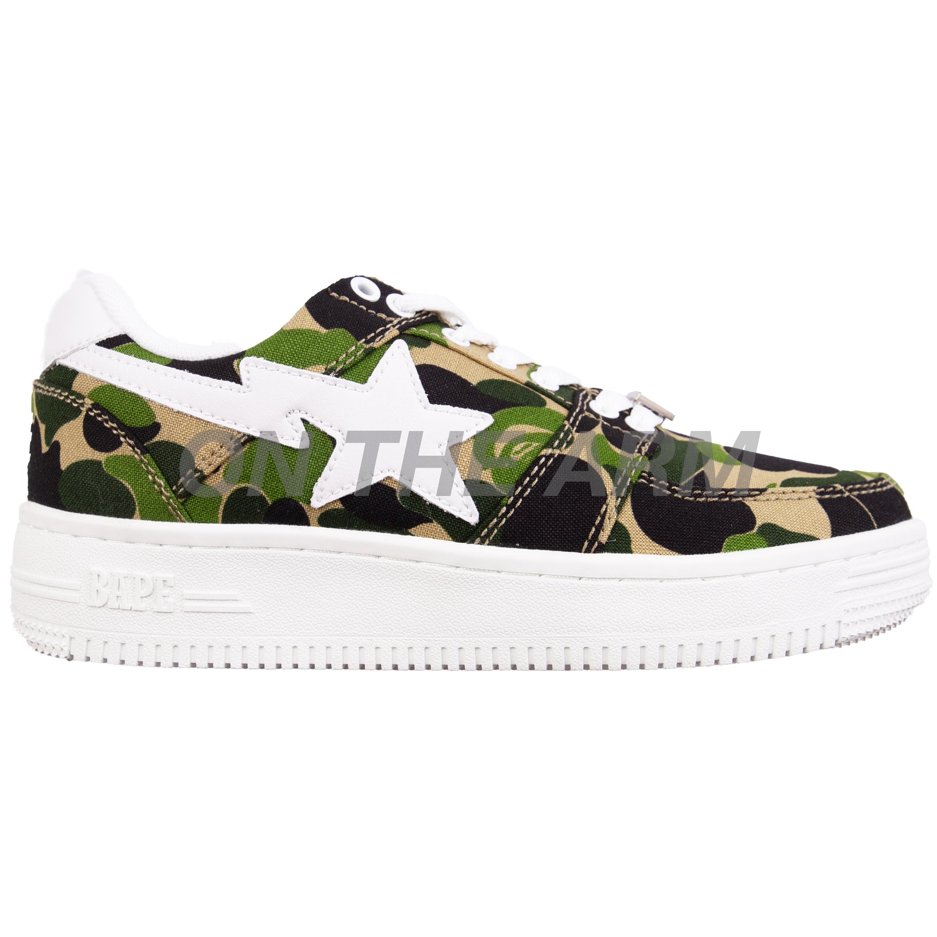 Bape Green ABC Camo Bapesta