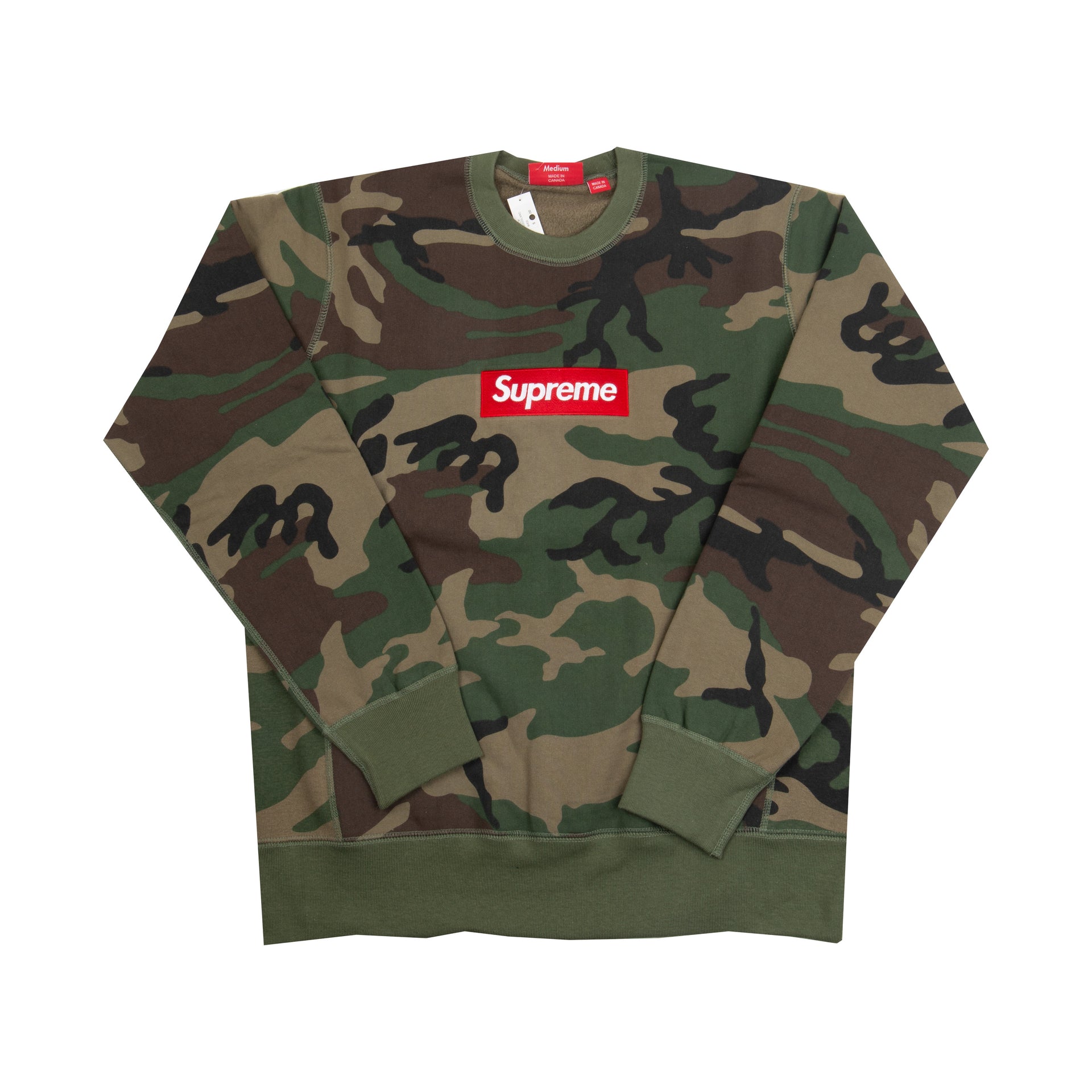 Supreme Camo Box Logo Crew USED