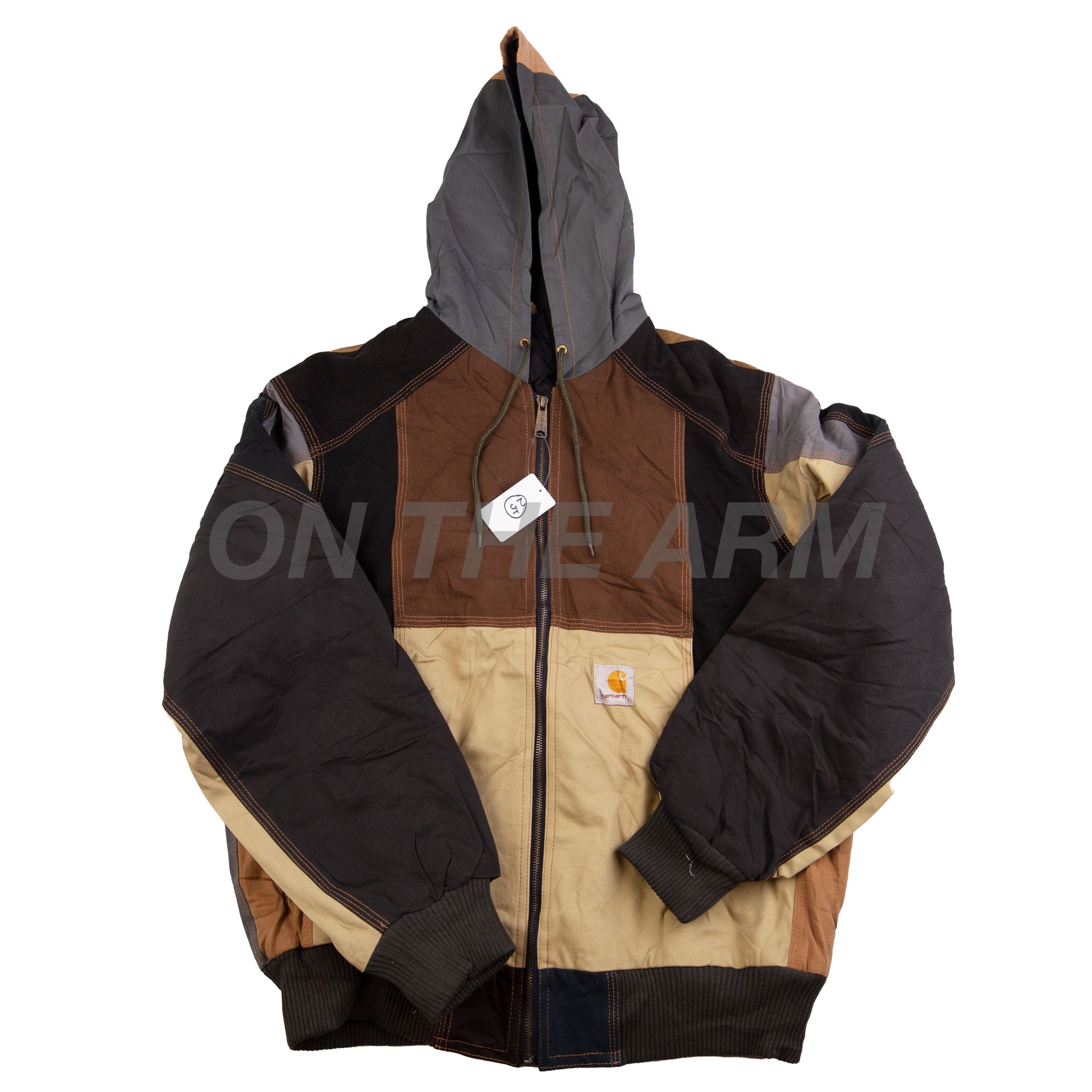 Vintage Color Blocked Carhartt Hooded Jacket