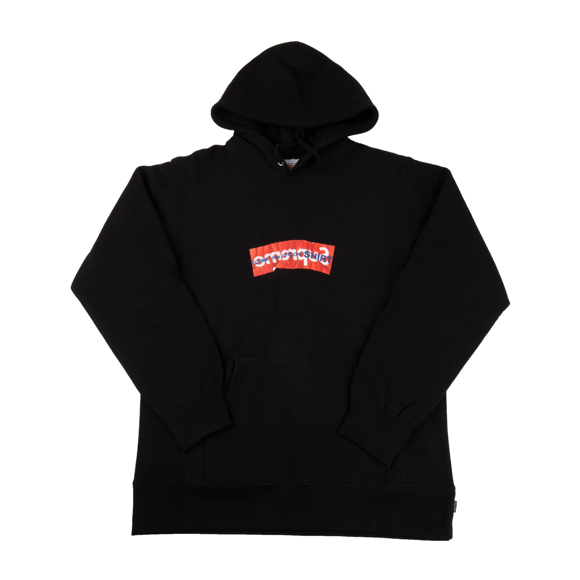 Supreme Black CDG Box Logo Hoodie
