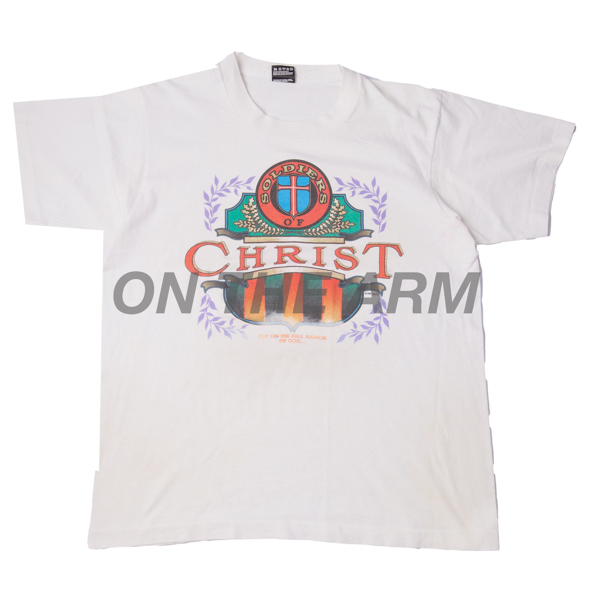 Vintage White Soldiers Of Christ Tee (1990's)