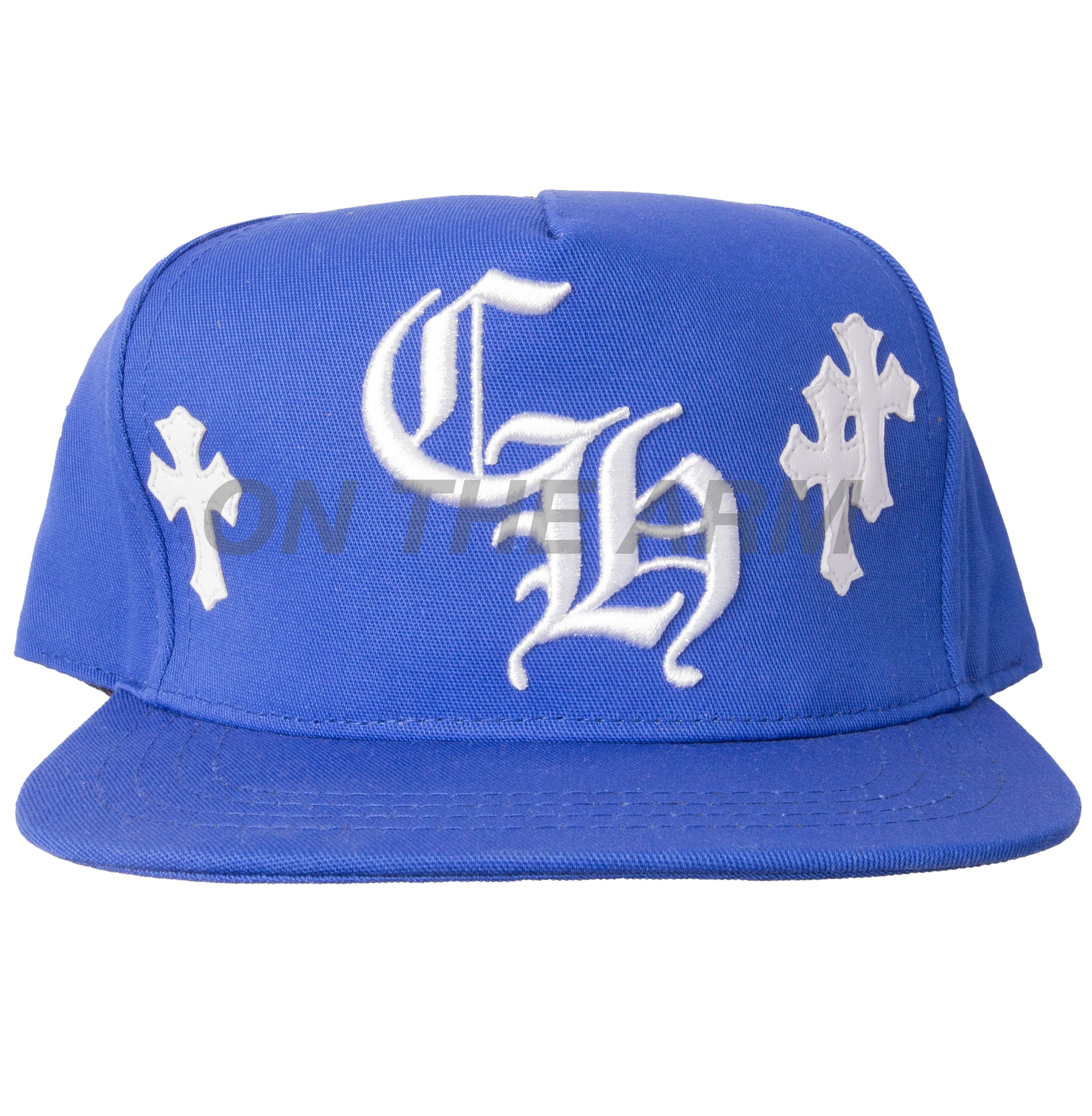 Chrome Hearts Blue Crosses Snapback