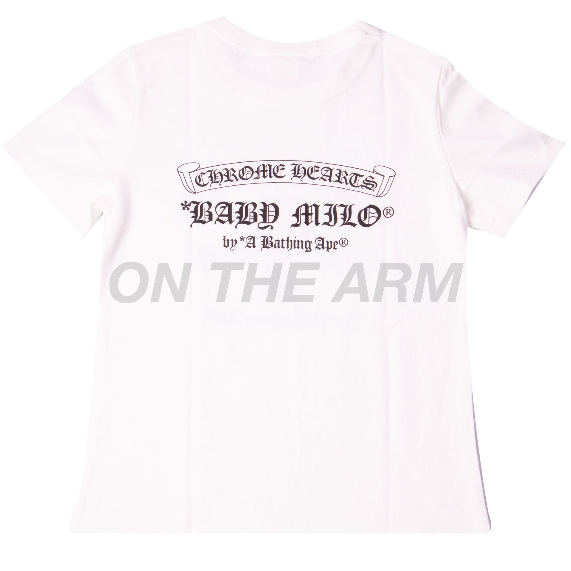 Bape White Chrome Hearts Baby Milo Tee