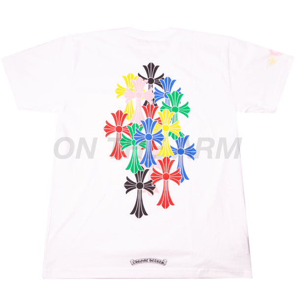 Chrome Hearts White Multi Cross Pocket Tee