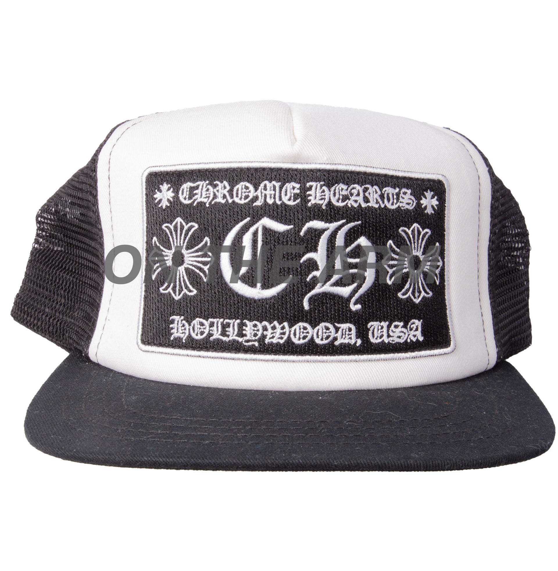 Chrome Hearts Black/White Trucker Hat