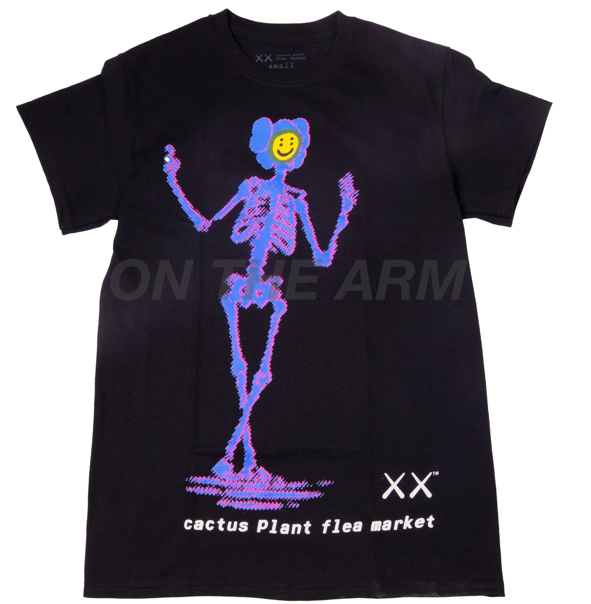 Cactus Plant Flea Market Black Kaws Tee