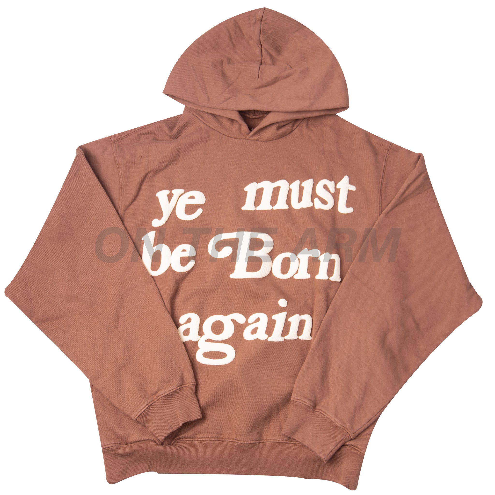 ファッション販売 Born again hooded brown sweatshirt - トップス