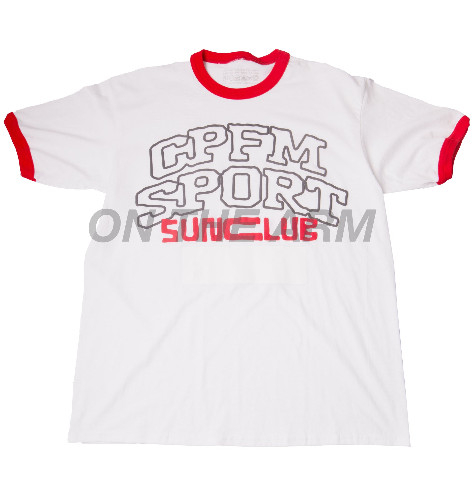 Cactus Plant Flea Market White/Red Sunclub Ringer Tee