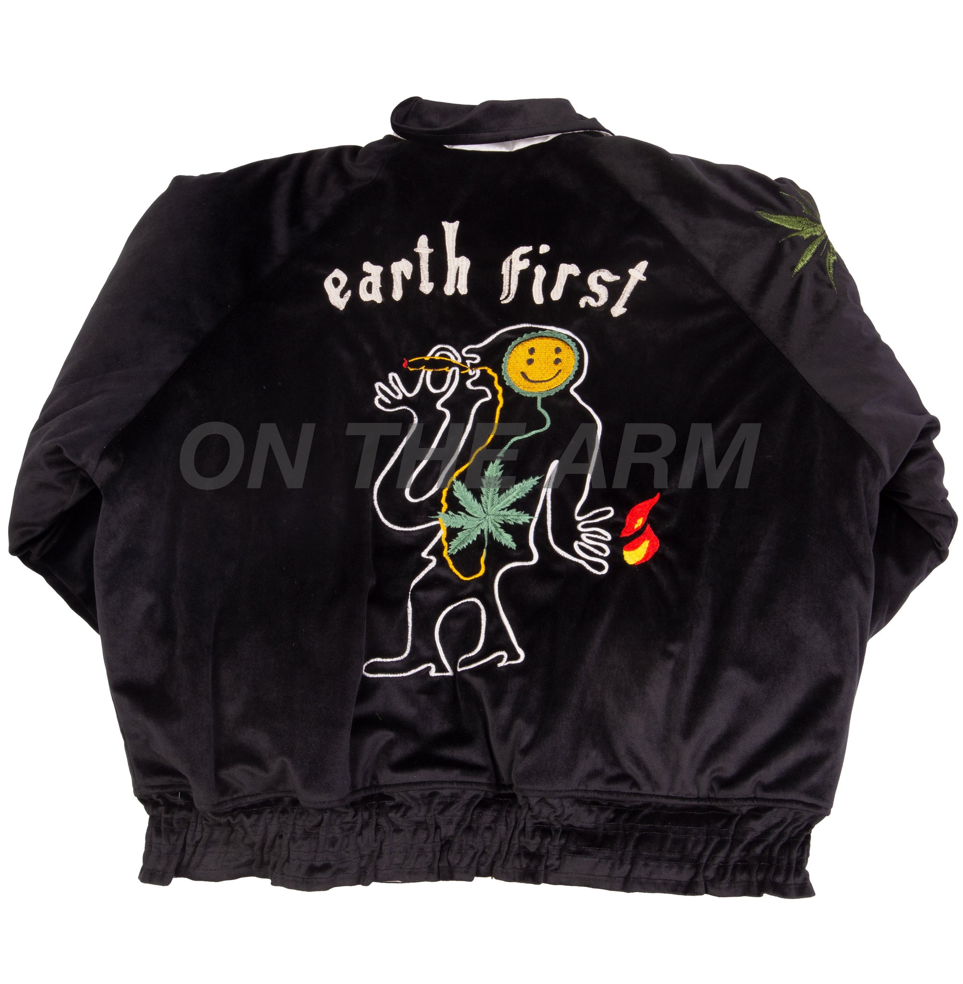 Cactus Plant Flea Market Black Soovenir Jacket USED