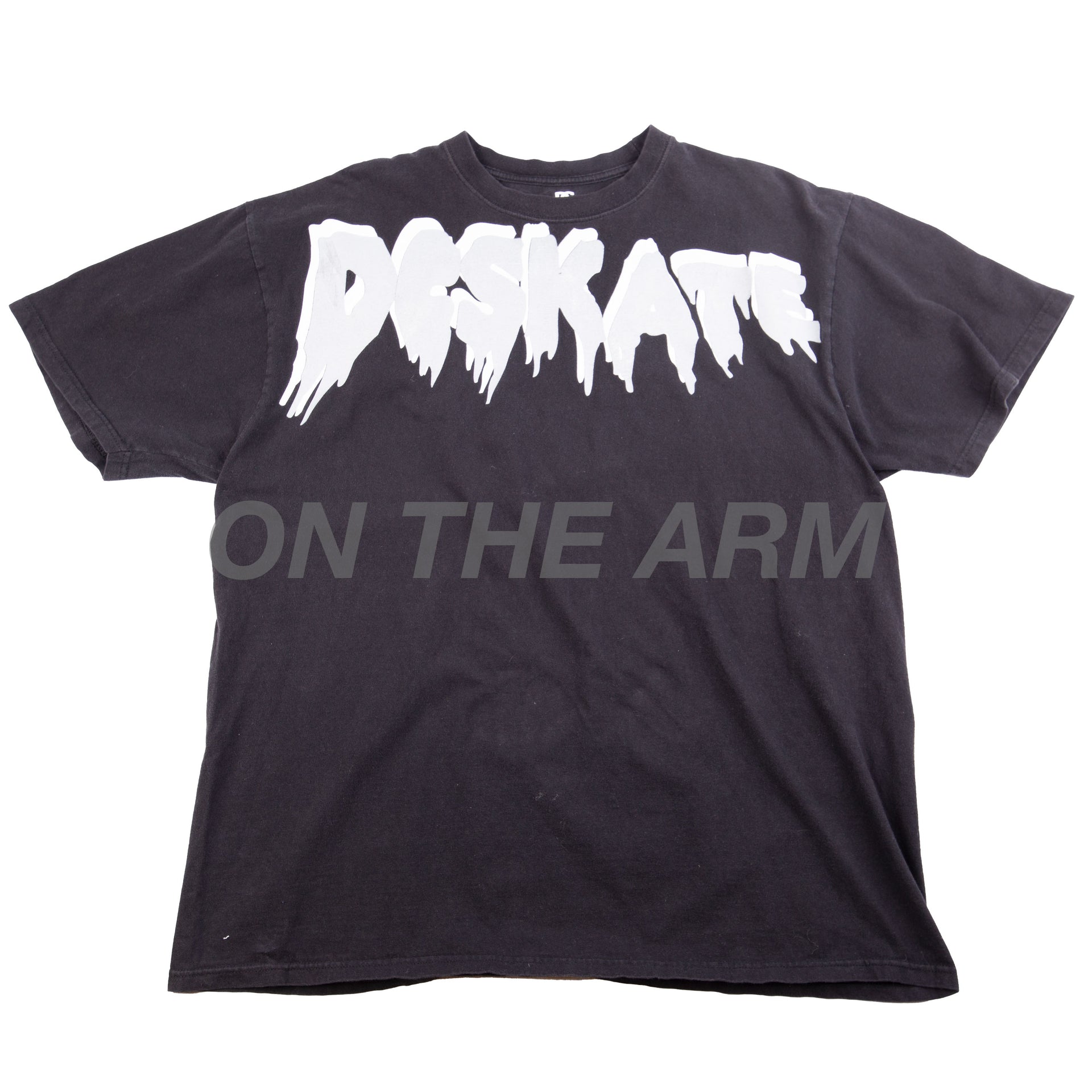 DC Skateboards Black Paint Drip Tee PRE-OWNED
