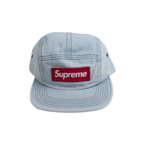 Supreme Denim Washed Chino Twill Camp Cap