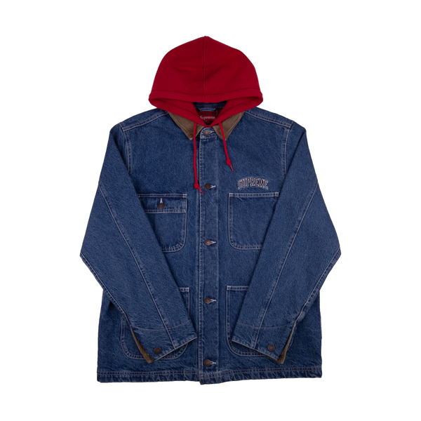 ジャケット・アウター Supreme Hooded Chore Coat Denim Supreme Hooded Chore Coat Blue Men's - FW17 - US