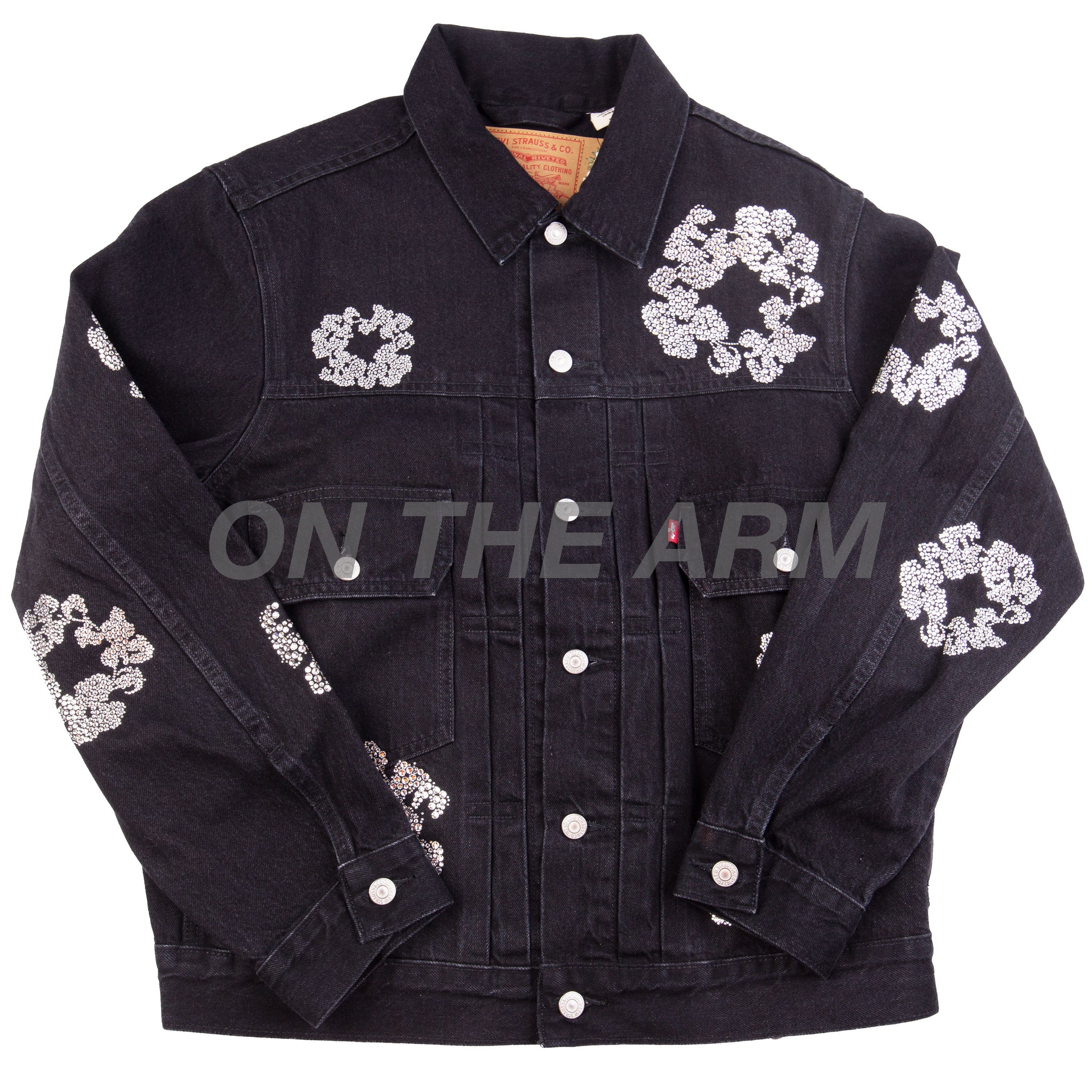 Denim Tears Black Buss Down Jean Jacket – On The Arm Denim Tears Black Buss Down Jean Jacket – On The Arm
